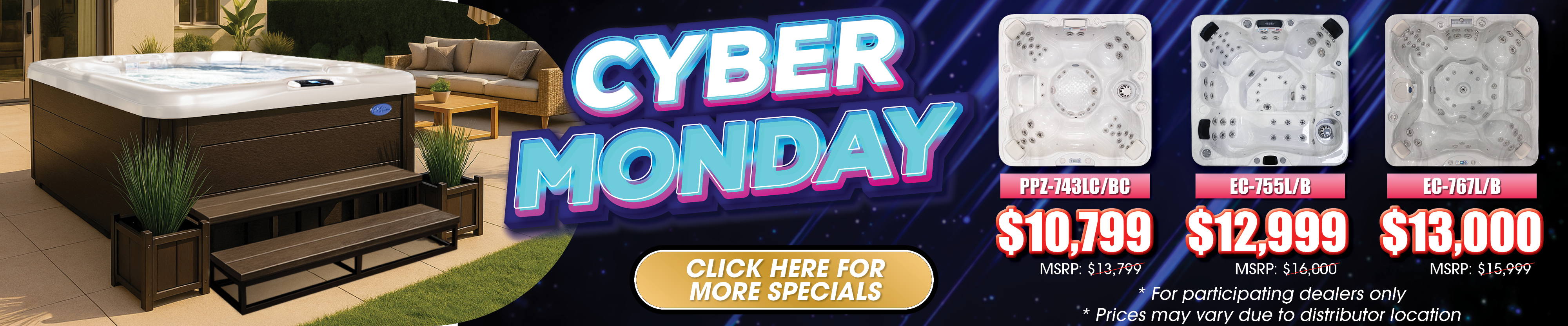 Calspas hot tub being used in a family setting - Bad Axe